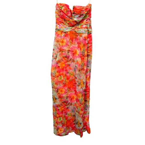 Ramy Brook Sierra Tie Dye Strapless Gown Size 2 New - Picture 4 of 7